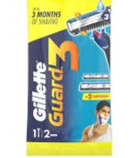 GILLETTE GUARD 3RAZOR+2CARTRIDGES